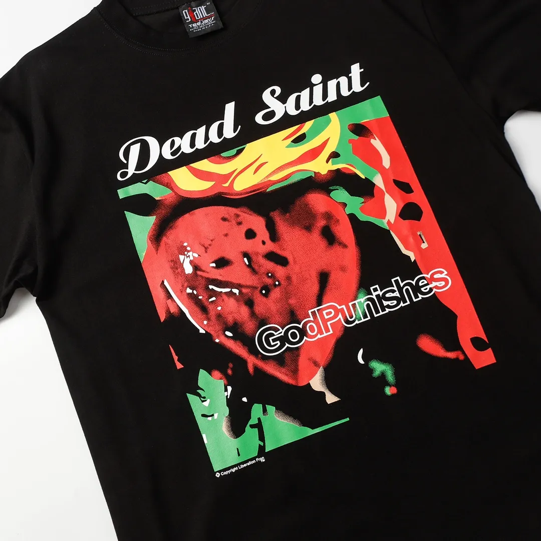 Saint Michael series trendy T craft drawing round neck short sleeves Style number: D3185 P116 Color: black Size: S M L XL